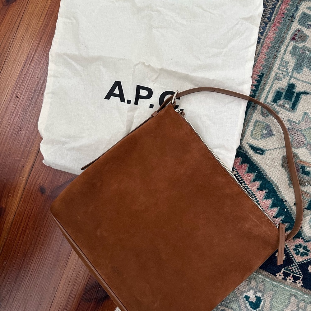 A.P.C. Brown Vera Suede Women’s Bag